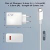 Xiaomi Caricatore Rapido 67W con Cavo USB C 6A